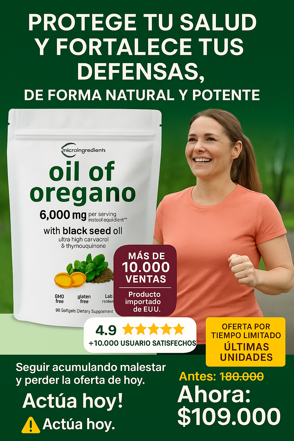 Orégano + Semilla Negra: Defensas fuertes y bienestar total