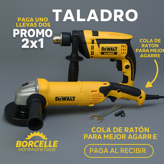 “Oferta Limitada 🚀 Taladro Percutor + Pulidora Cola de Ratón”