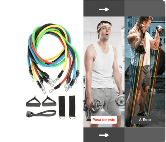 Conjunto de Ejercicio en Casa 🏋️‍♂️ Incluye 11 piezas para un entrenamiento completo