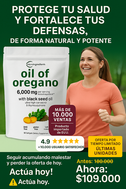 Orégano + Semilla Negra: Defensas fuertes y bienestar total