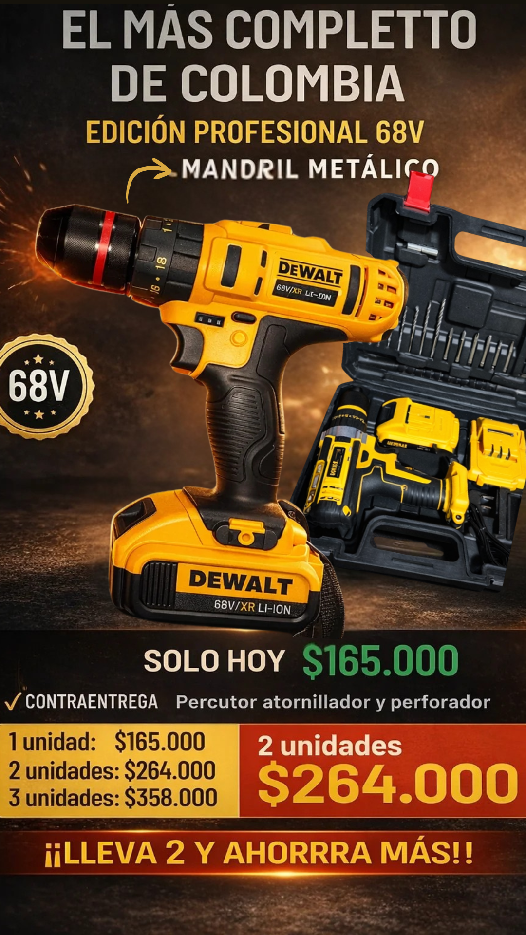 68V Ultra Power – Percutor para Obra y Hogar