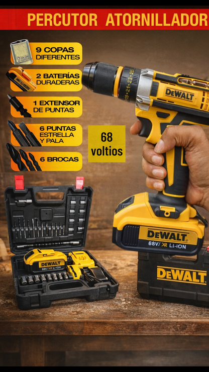 68V Ultra Power – Percutor para Obra y Hogar