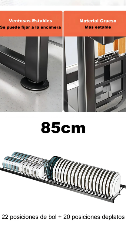 ESCURRIDOR DE PLATOS ELEGANTE CON GABINETE