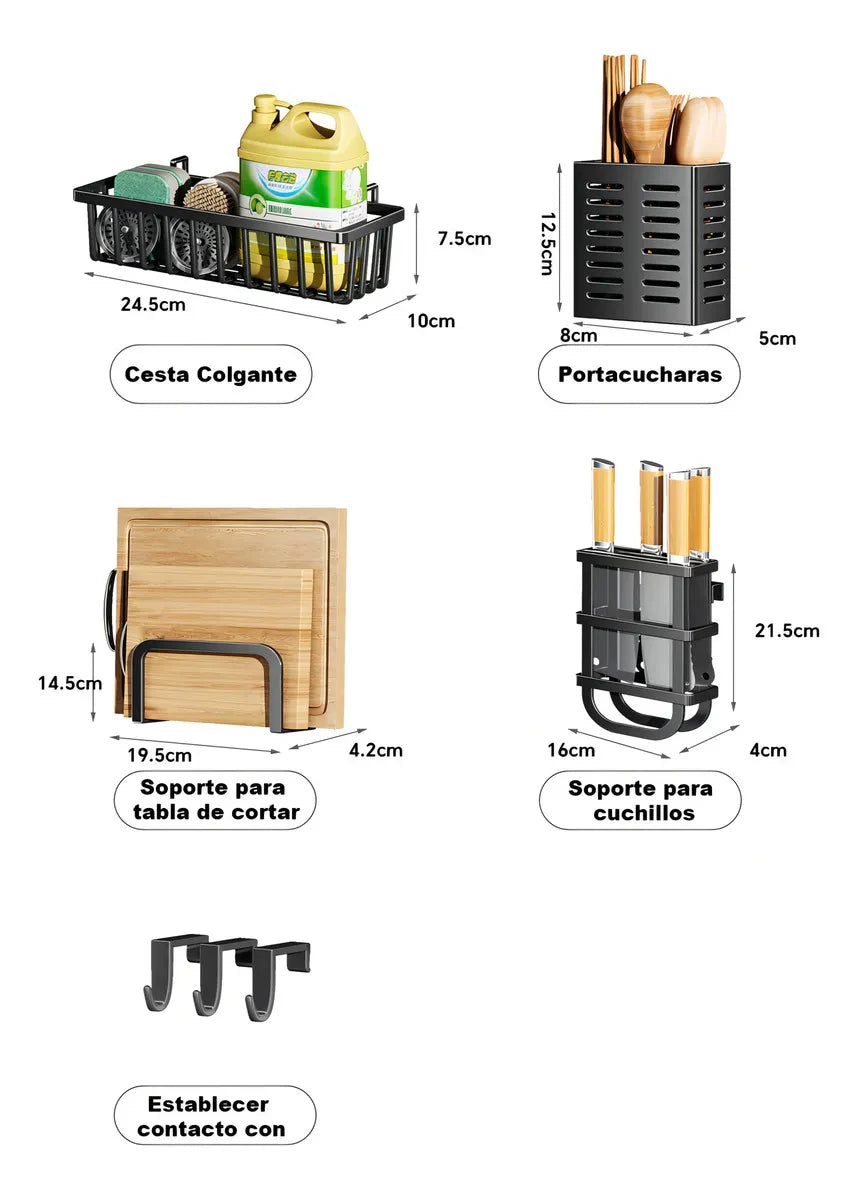 ESCURRIDOR DE PLATOS ELEGANTE CON GABINETE