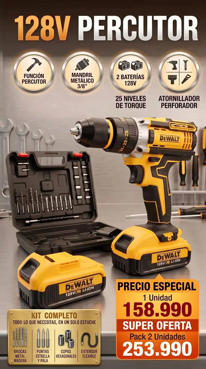 taladro percutor 128v